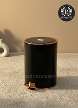 ABXTAQ GOLDEN STEEL DUSTBIN 1.2L