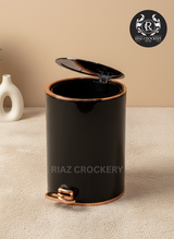 ABXTAQ GOLDEN STEEL DUSTBIN 1.2L