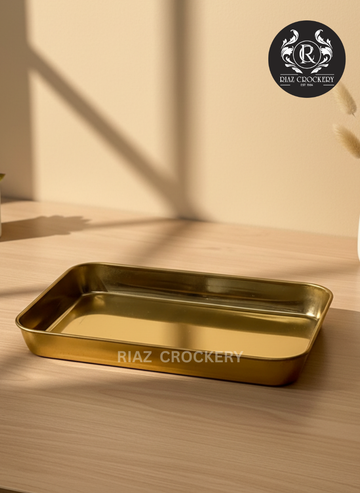 STAINLESS STEEL GOLD TRAY