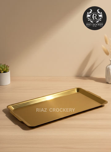 STAINLEES STEEL GOLD TRAY
