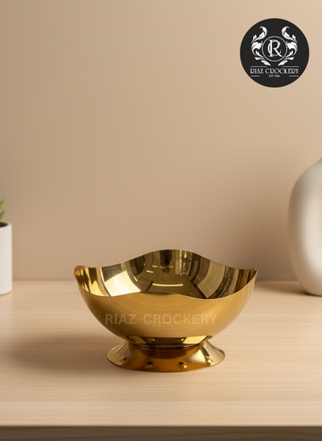 STAINLESS STEEL GOLD BOWL