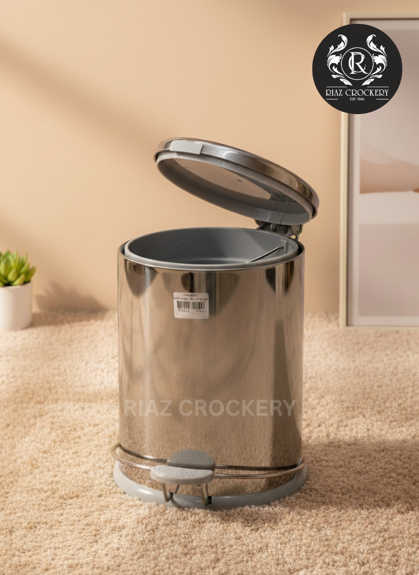 ROLEX STEEL PEDAL BIN 8LTR