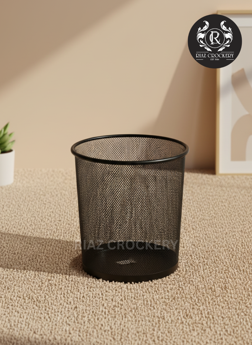 METAL BLACK DUSTBIN