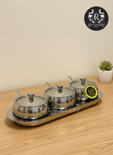 STEEL SEASONING POT SET