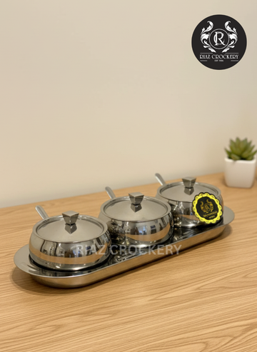 STEEL SEASONING POT SET