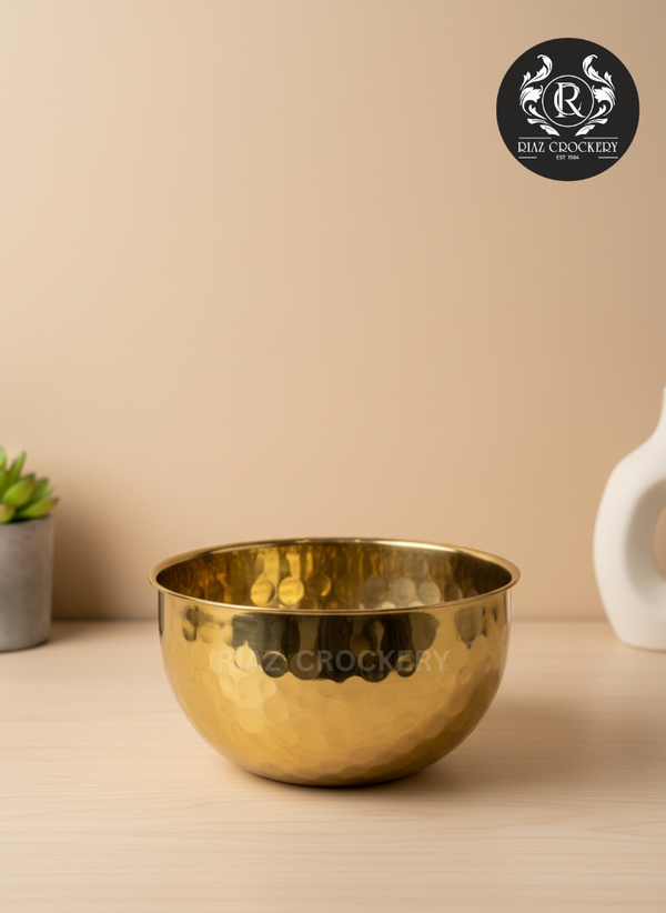 HUA YA GE GOLDEN STEEL BOWL