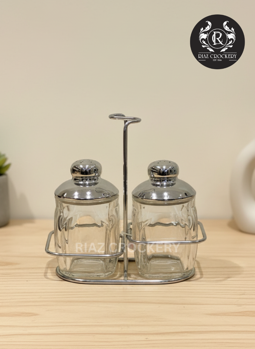 ACRYLIC 2-PCS SET WITH STEEL STAND