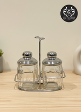 ACRYLIC 2-PCS SET WITH STEEL STAND
