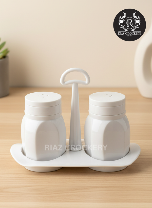 DISCOVER 2-PCS WHITE CRUET SET