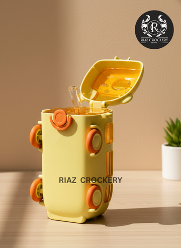 Cool Cute Bus Water Bottle