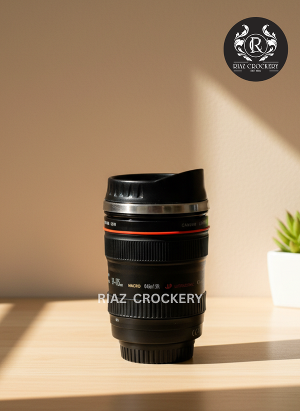 Camera Lenz Mug Black