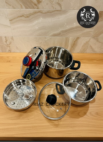 UNIQUE PRESSURE COOKER SET 5+7LTR